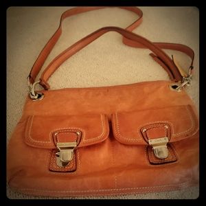 Coach shoulder bag w/ cross-body, detachable strap